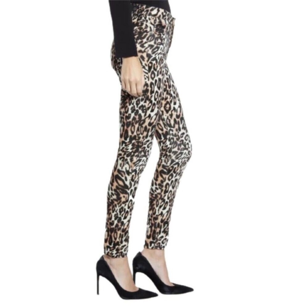 AG Adriano Goldschmed The Farrah Leopard Hi-Rise Skinny Ankle Jeans Size 30 - Picture 2 of 15